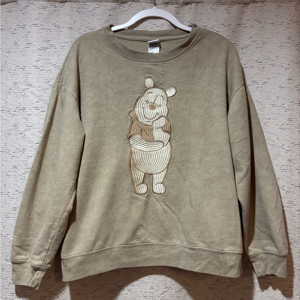 Disney Winnie the Pooh Embroidered Crewneck Sweatshirt